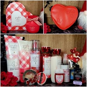 B&BW 13-Pc ❤️🤍 Gingham Love Valentine's Day Hearts Bodycare Bundle